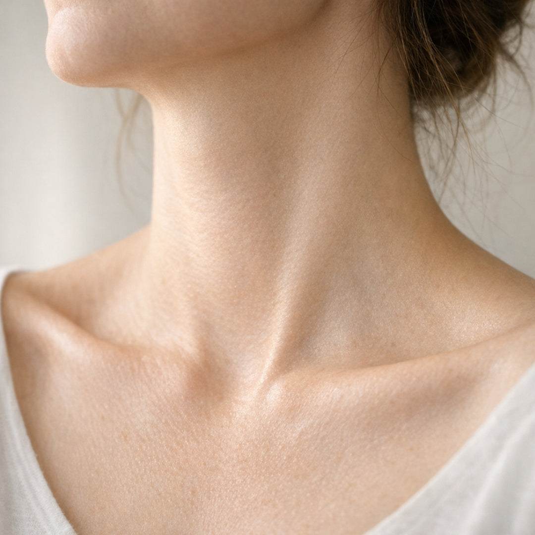 Smooth, nourished neck and décolletage — Firmly Ceramide Hydrating Night Cream result