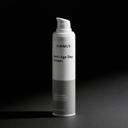 Firmly Anti-Age Day Cream 50ml – peptide and retinyl palmitate moisturiser with hyaluronic acid, vegan