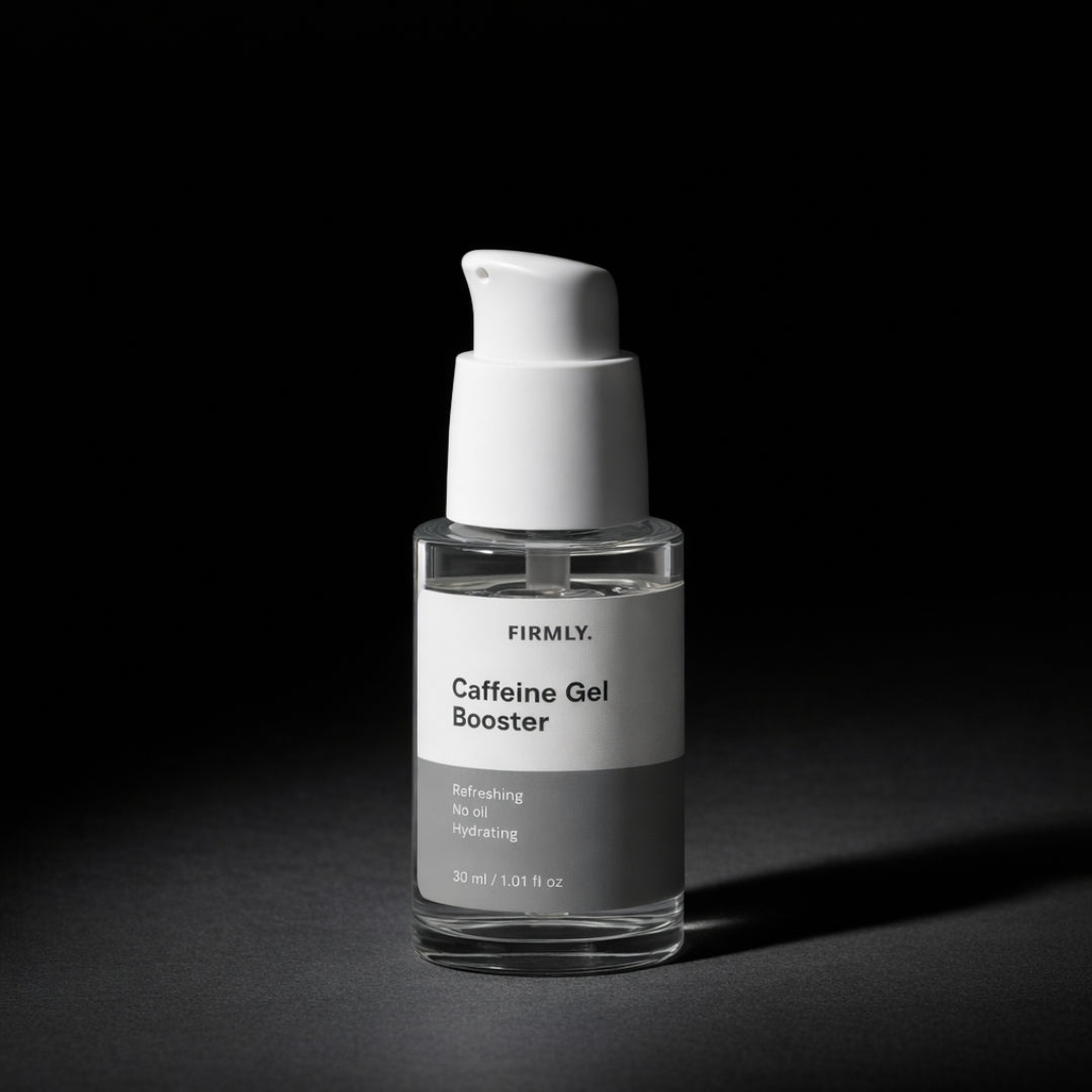 Firmly Caffeine Gel Booster 30ml – oil-free depuffing face and eye gel with 1% caffeine, refreshing and hydrating