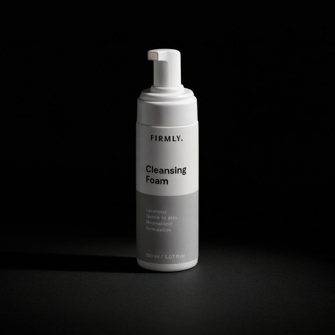 Firmly Cleansing Foam 150ml – gentle amino acid foaming face wash with minimalist formula, suitable for all skin types