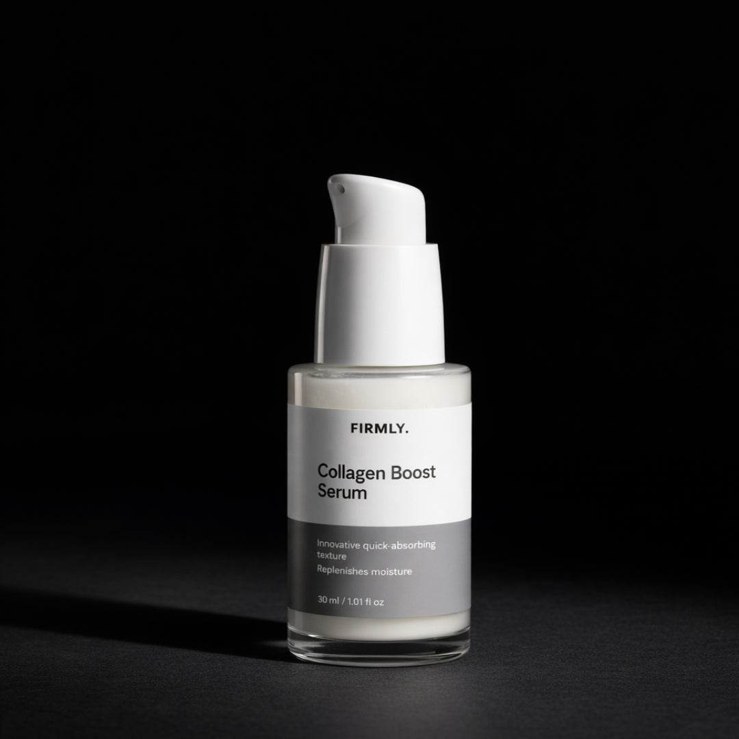 Firmly Collagen Boost Serum 30ml – quick-absorbing hydrolysed collagen and hyaluronic acid face serum, replenishes moisture