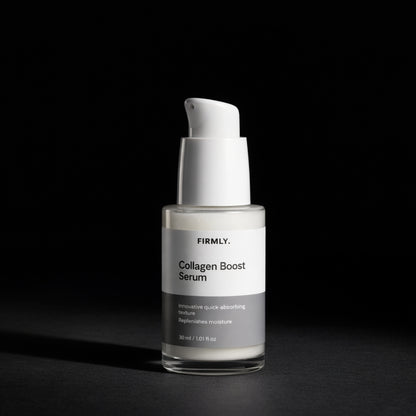 Firmly Collagen Boost Serum 30ml – quick-absorbing hydrolysed collagen and hyaluronic acid face serum, replenishes moisture