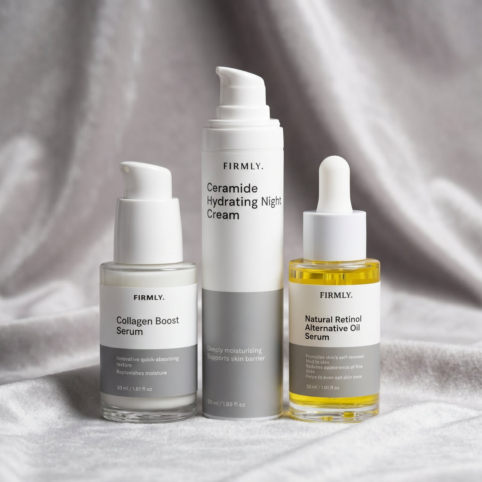 Firmly The Night Ritual – 3-product overnight skincare routine for repair, hydration and anti-ageing