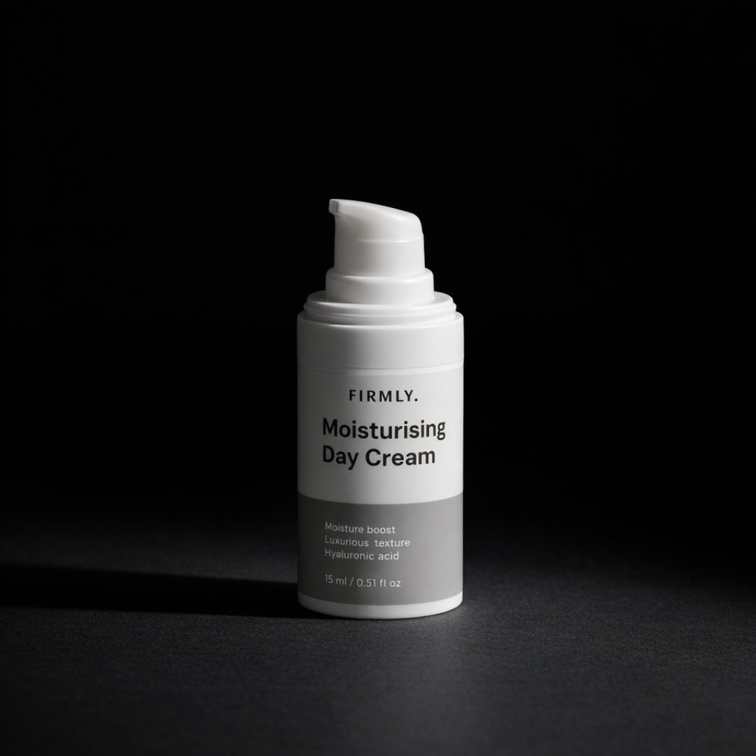 Firmly Moisturising Day Cream 15ml – niacinamide and hyaluronic acid daily moisturiser with luxurious texture, vegan