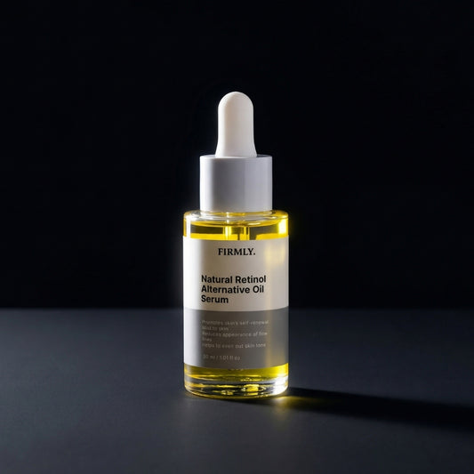 Firmly Natural Retinol Alternative Oil Serum 30ml – bakuchiol and rosehip face oil that promotes skin renewal, mild retinol alternative
