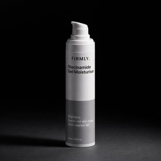 Firmly Niacinamide Gel Moisturiser 50ml – vitamin B3 face gel that brightens skin and minimises pores, vegan