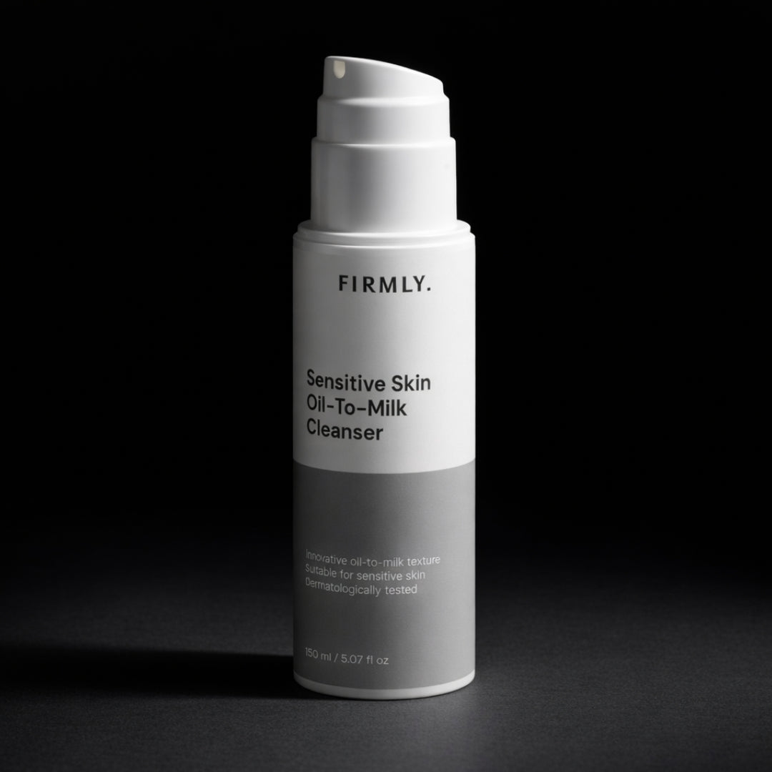 Firmly Sensitive Skin Oil-To-Milk Cleanser 150ml – jojoba and oat gentle cleanser with oil-to-milk texture, dermatologically tested