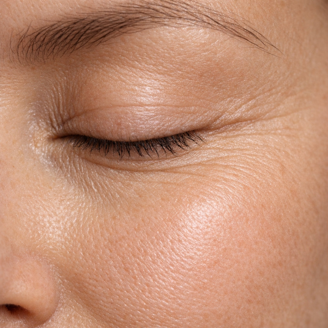 Under-eye fine lines and puffiness — skin concern targeted by Firmly Caffeine Gel Booster