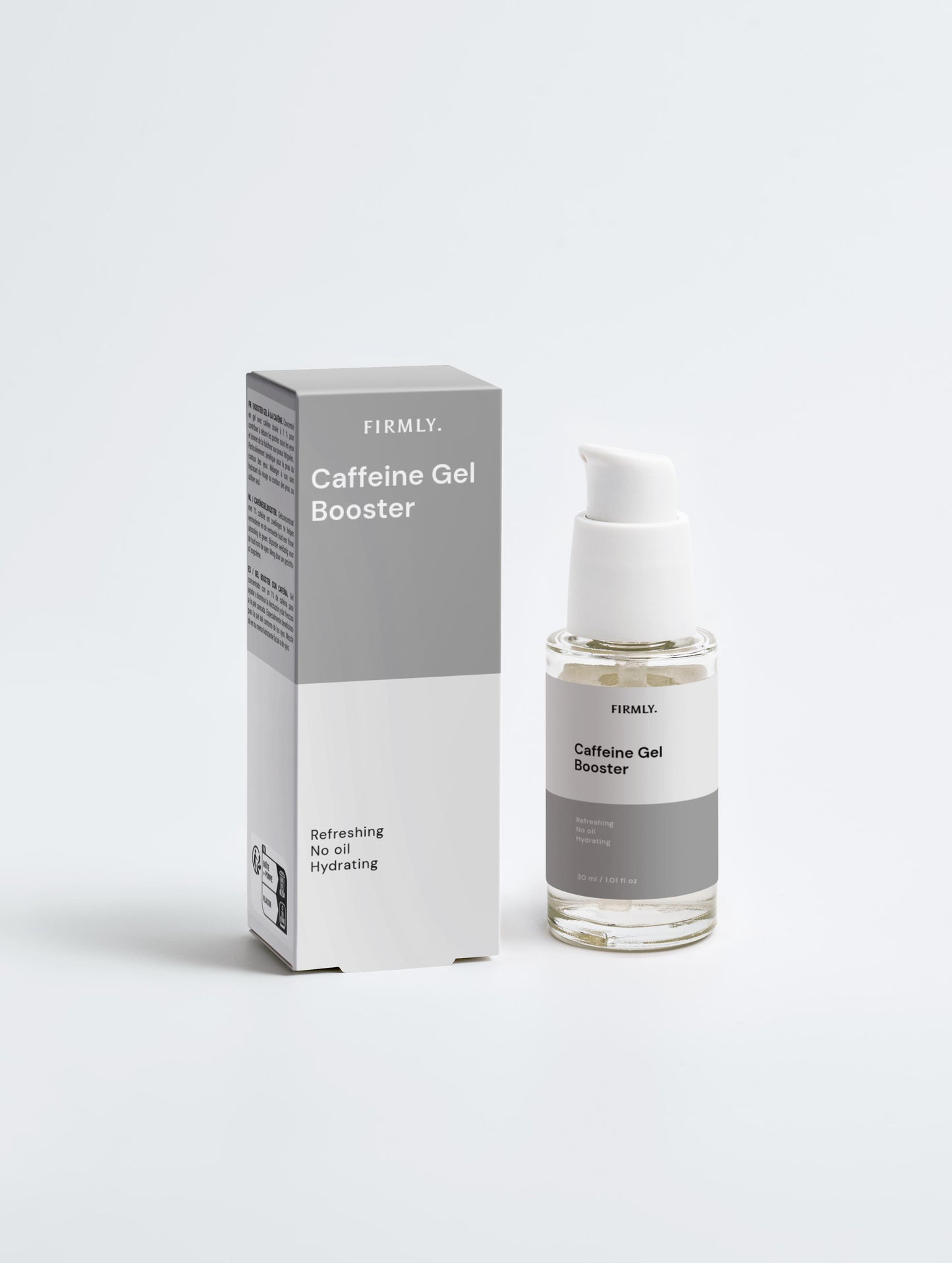 Firmly Caffeine Gel Booster – gel texture on skin