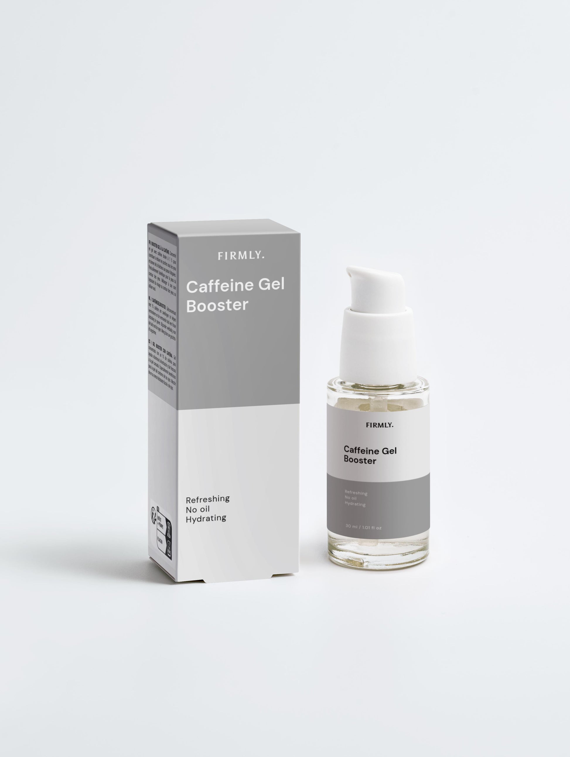 Firmly Caffeine Gel Booster – gel texture on skin