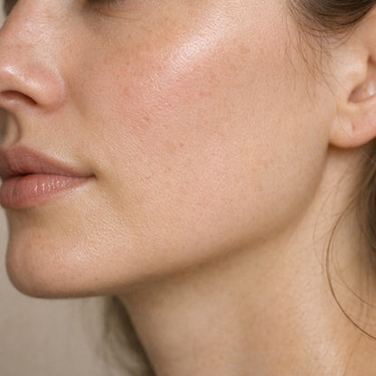 Smooth, even skin texture after AHA exfoliation — Firmly AHA Peeling Concentrate result
